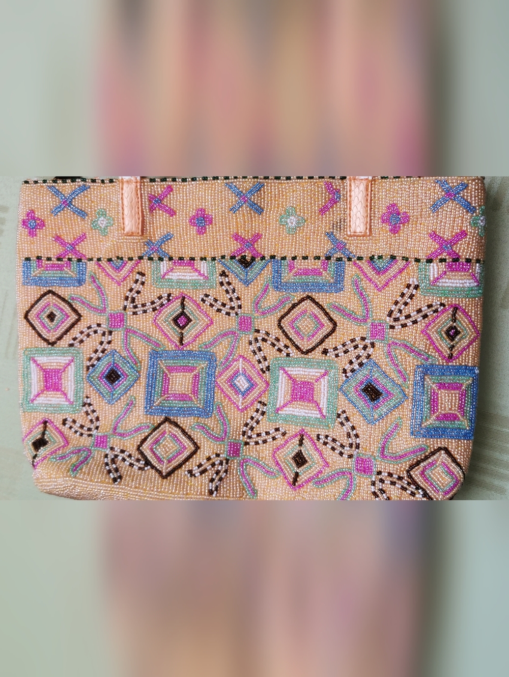 FENDI luxury  vintage beaded tote bag . - Picture 9 of 9